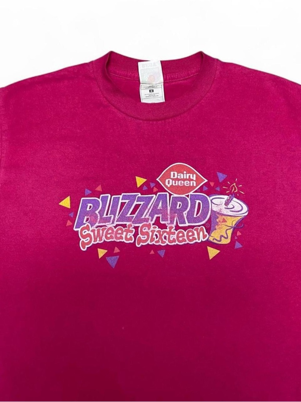 Vintage Dairy Queen blizzard sweet sixteen pink graphic T-shirt